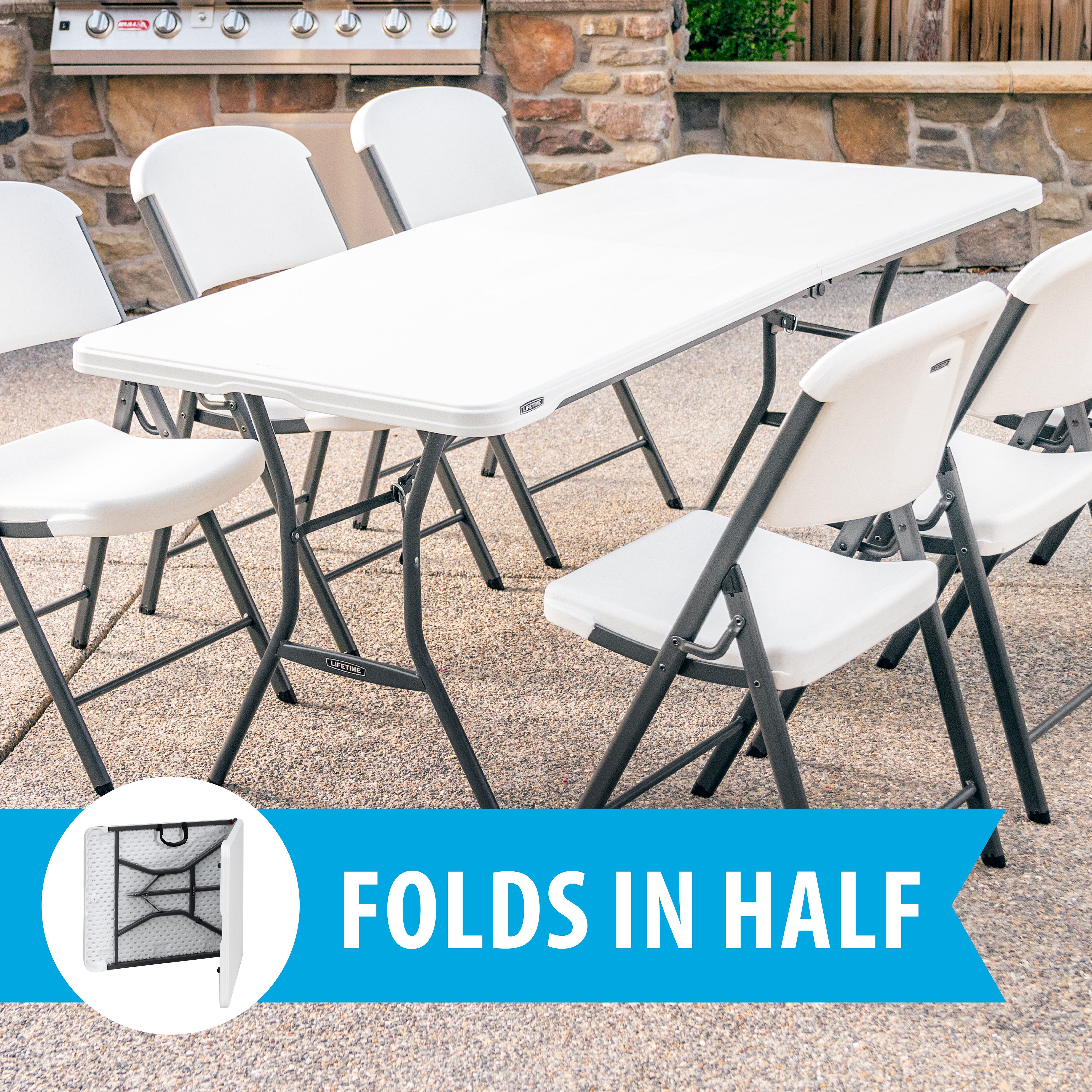 Lifetime 6-Foot Fold-In-Half Table (Light Commercial)