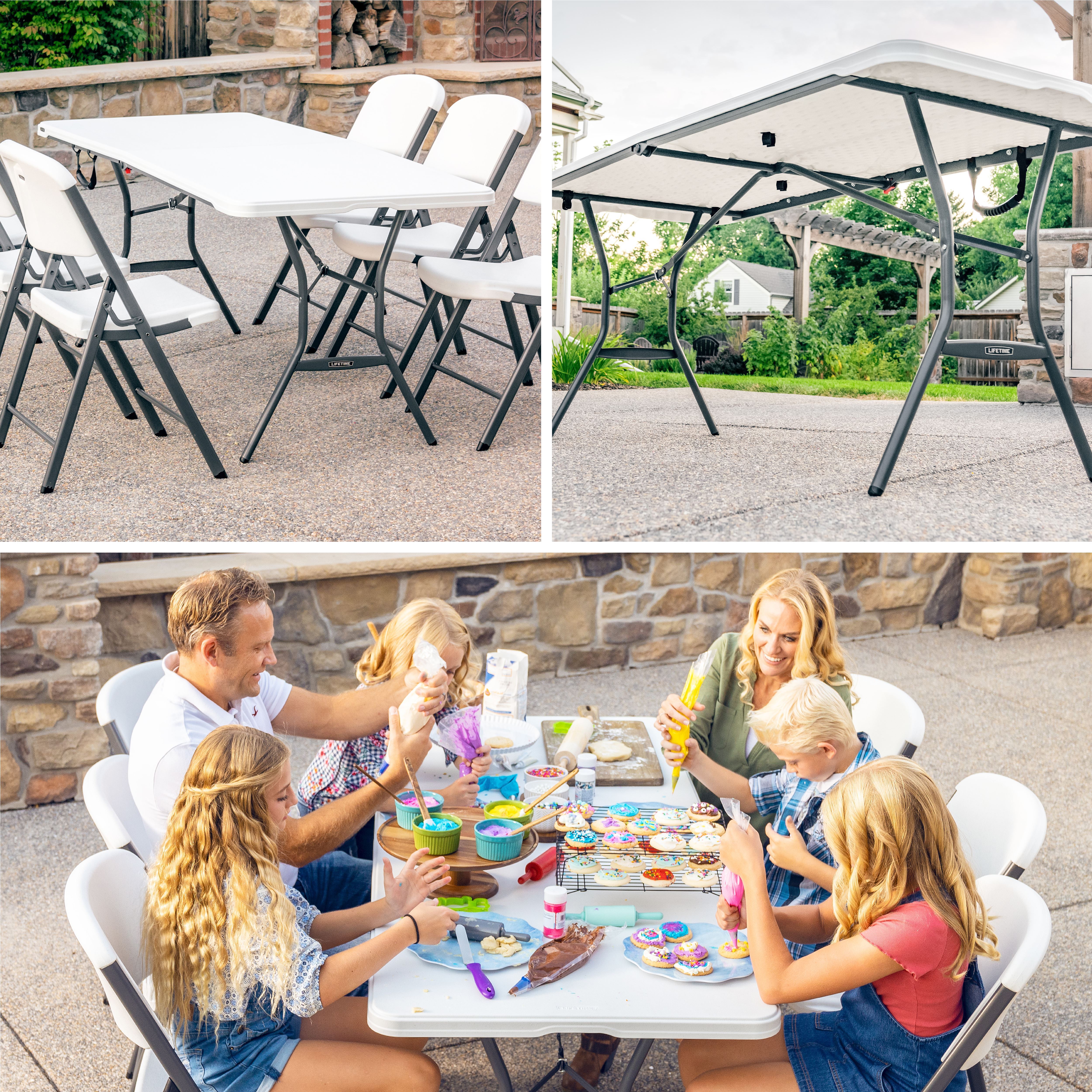 Lifetime 6-Foot Fold-In-Half Table (Light Commercial)