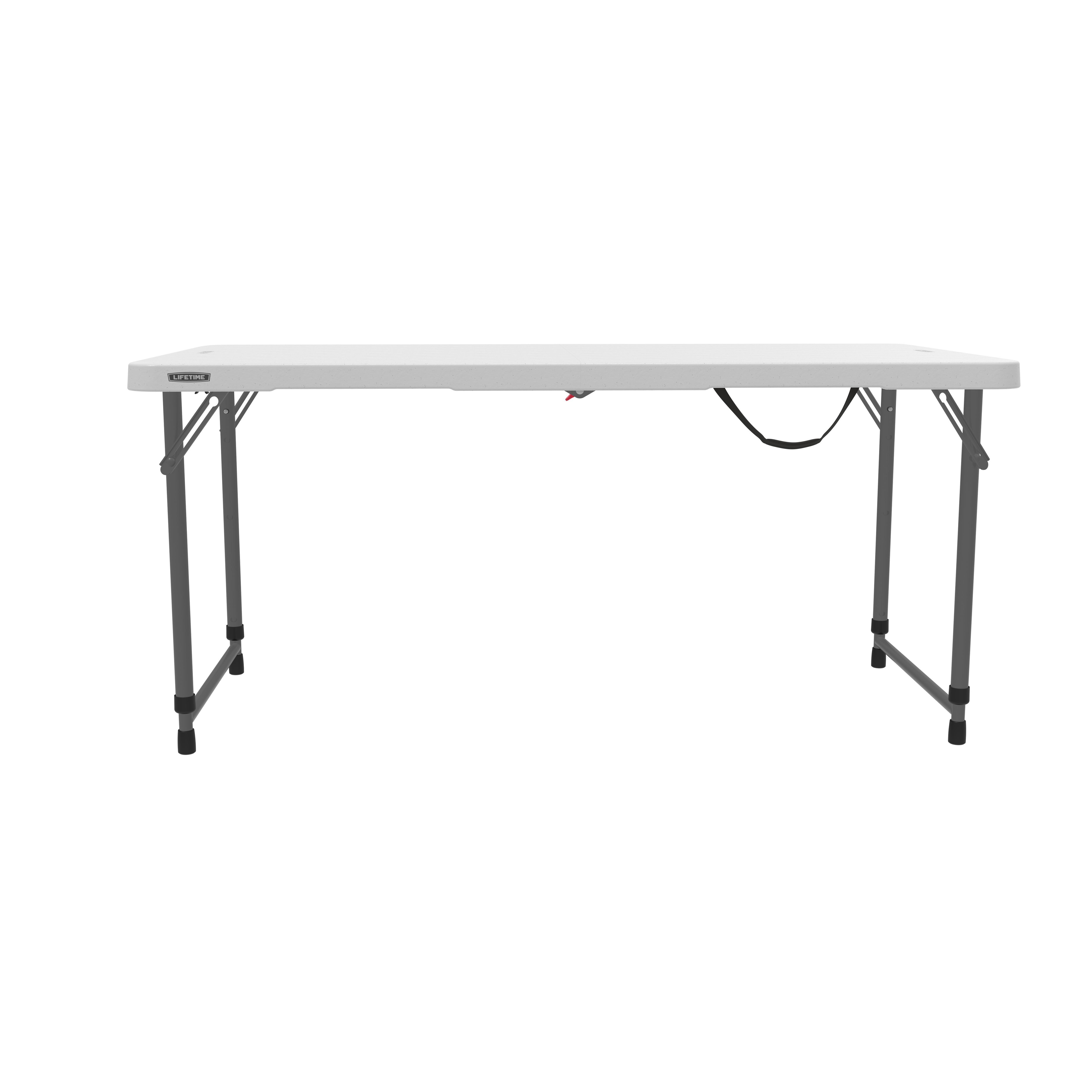 Lifetime 4-Foot Adjustable Fold-In-Half Table (Essential)