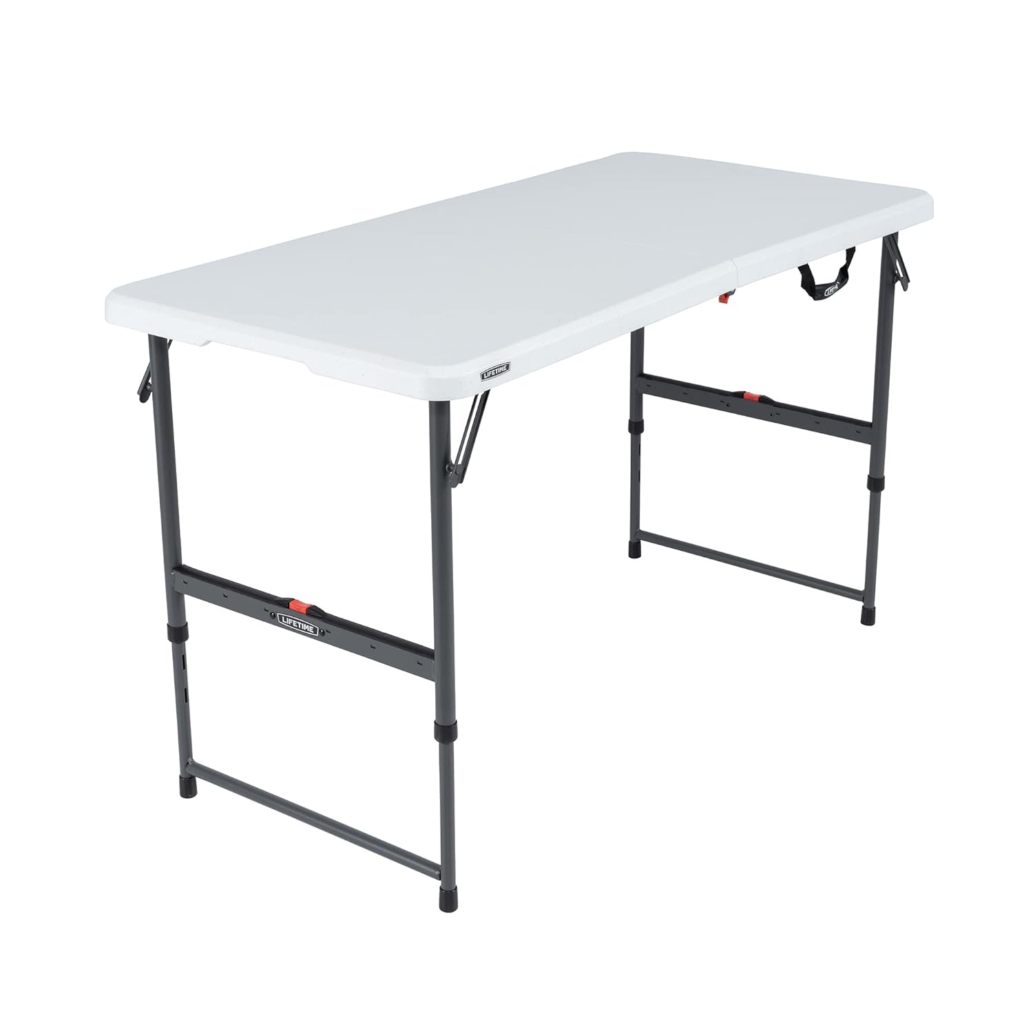 Lifetime 4-Foot Fold-in-Half Adjustable Table (Essential)