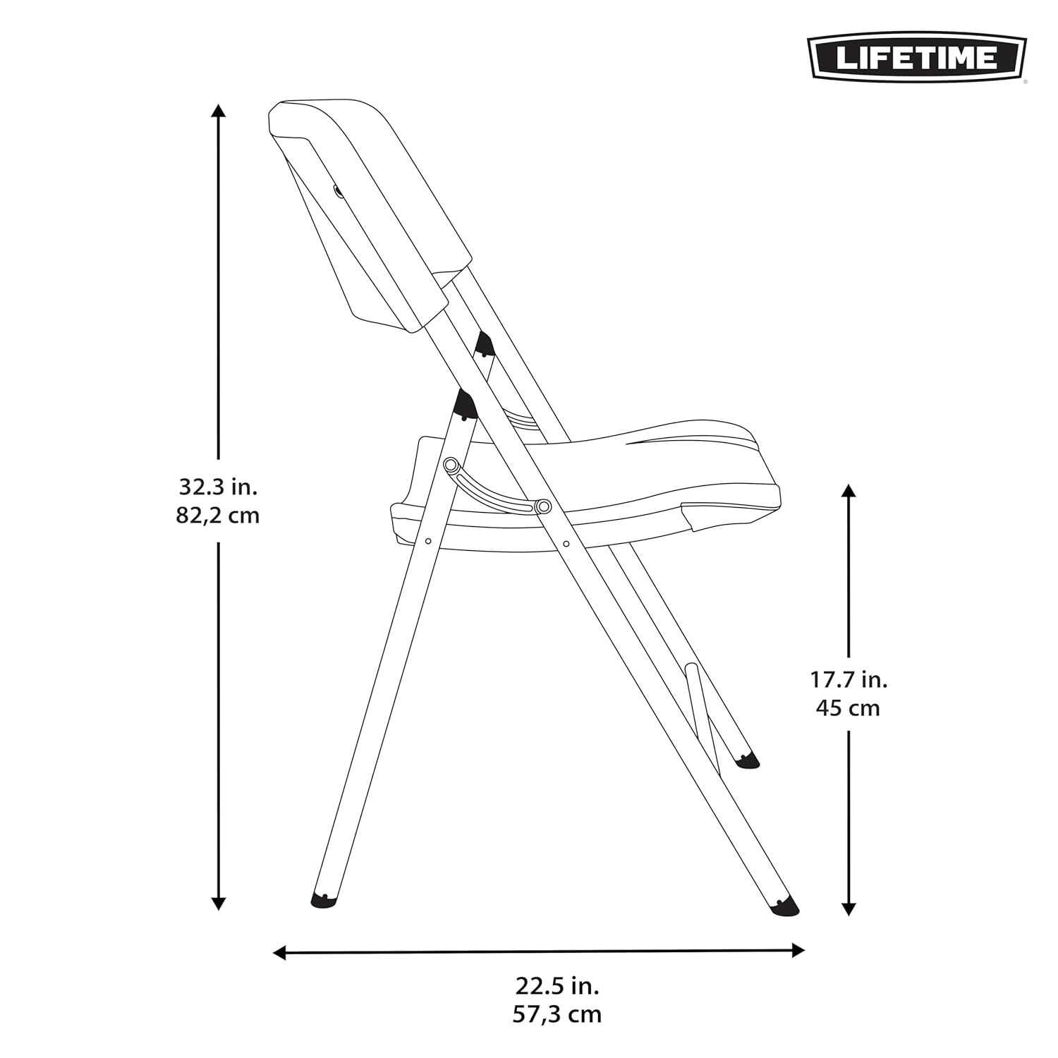 Lifetime Folding Chair  (Light Commercial)