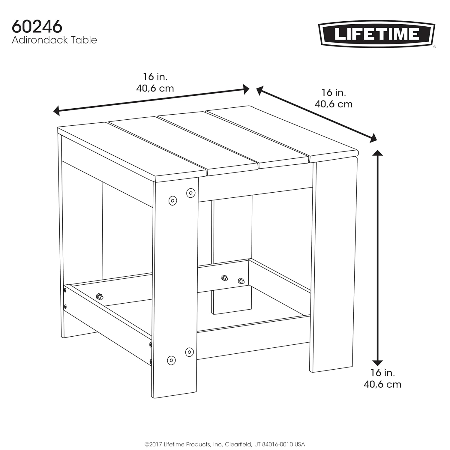 Lifetime Adirondack Table
