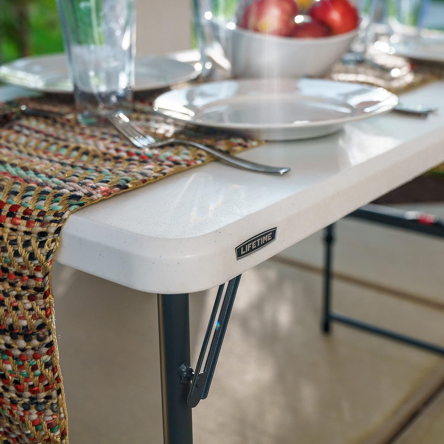 Lifetime 4-Foot Fold-in-Half Adjustable Table (Essential)