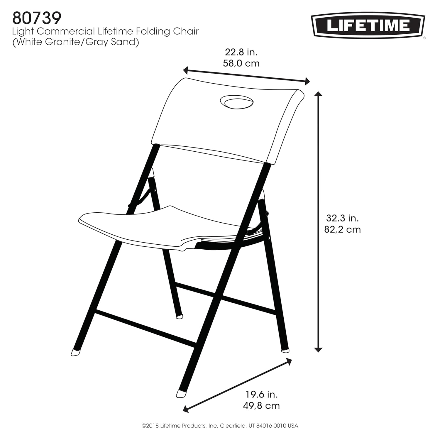 Lifetime Folding Chair (Light Commercial)