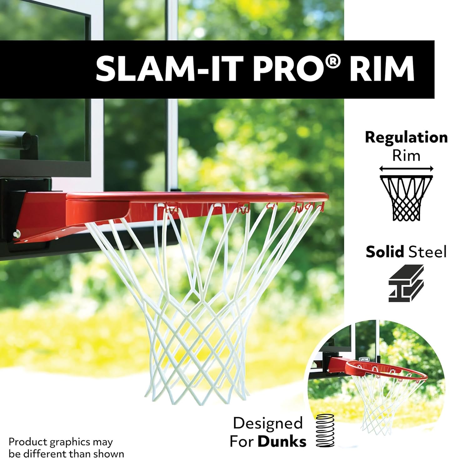 Lifetime Adjustable Portable Basketball Hoop (54-Inch Polycarbonate)