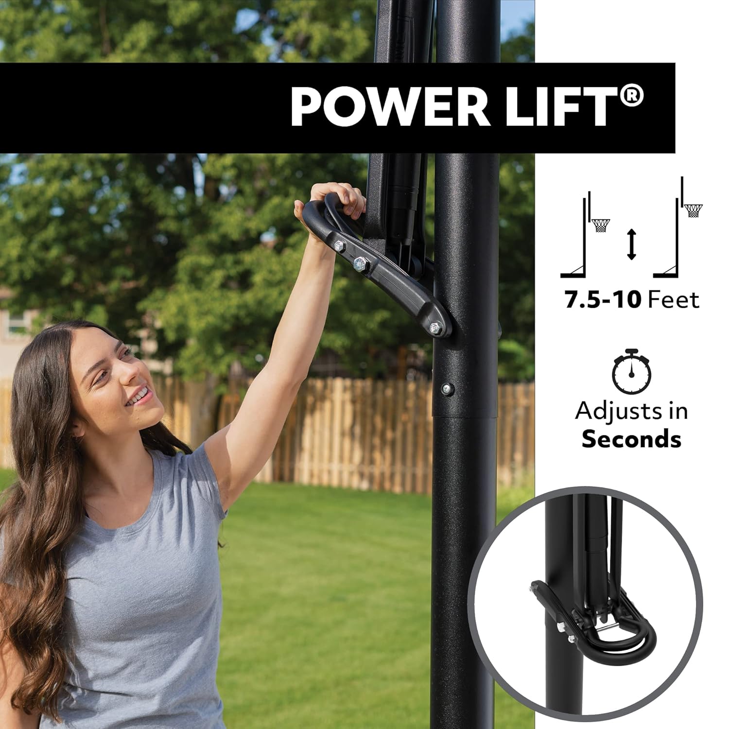 Lifetime Adjustable Portable Basketball Hoop (54-Inch Polycarbonate)