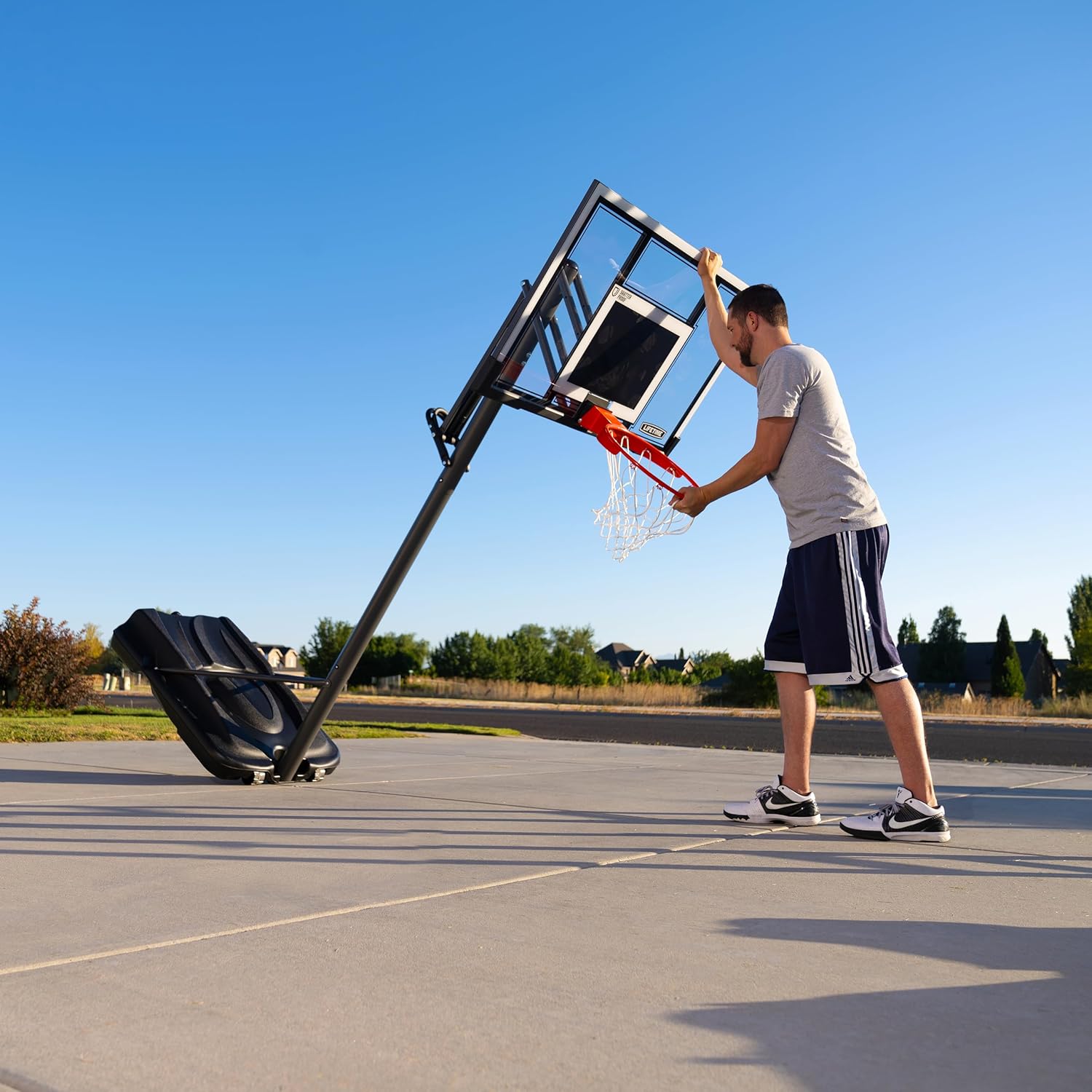 Lifetime Adjustable Portable Basketball Hoop (54-Inch Polycarbonate)