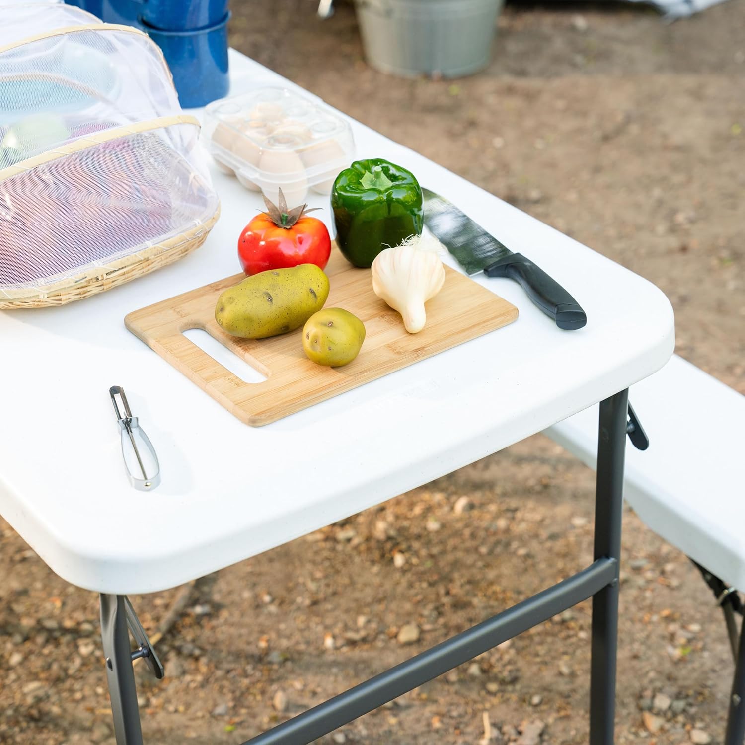 Lifetime Folding Picnic Table with Benches