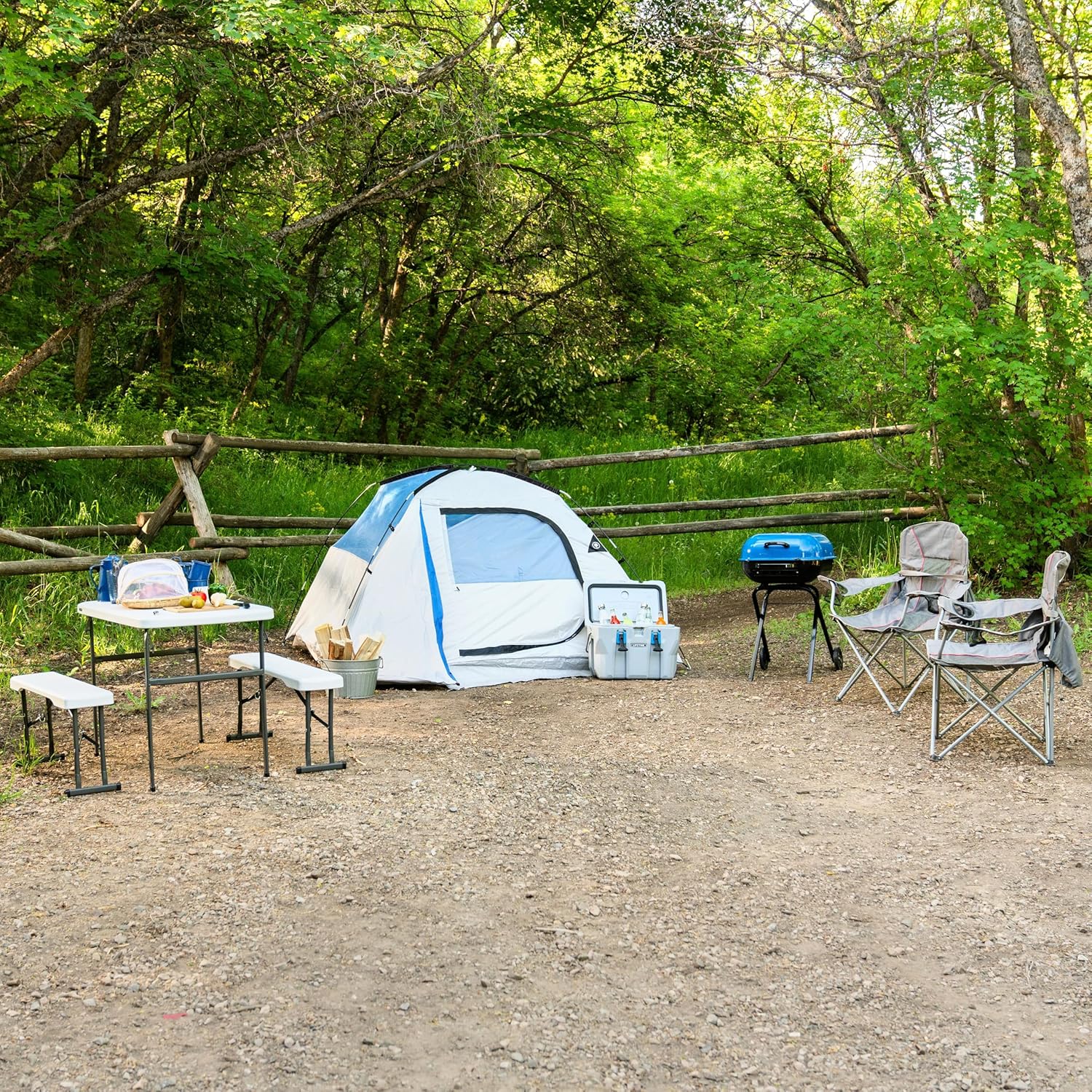 Lifetime Folding Picnic Table with Benches